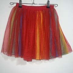 Sesame Street Elmo Shirt Tulle Skirt and Scrunchie 3 Piece Outfit Girls Sz 6/6X