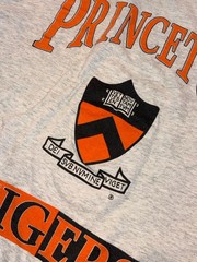 Vtg PRINCETON Tigers College T Shirt Men’s XL Tultex Sports USA 80s Ivy