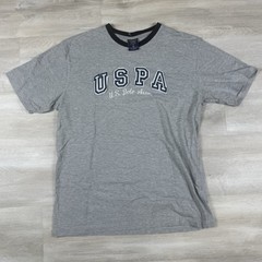 Vintage Y2K USPA Polo Assn Stitch Logo Embroidered Grey Men’s Size M Casual