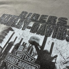 Harley Davidson Tee Shirt Mens 2XL Green Birmingham AL Sloss Furnaces Eagle Y2K