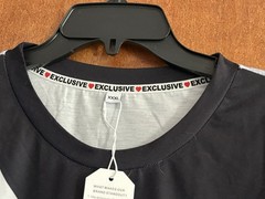 NWT LIGHT Weight Exclusive Long Sleeve Shirt Gray White Black XXXL
