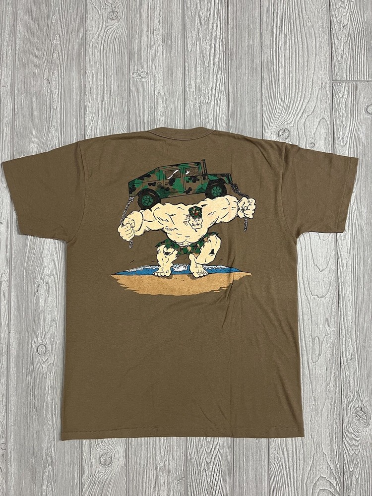 Vintage US Marine Corps T-Shirt BLLS Basic Landing Support Spec USA Adult L