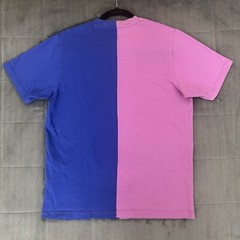 Teddy Fresh Color Block T Shirt Men’s Small – Pink Blue Crewneck Logo