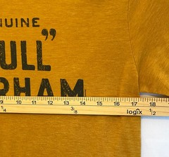Genuine “Bull” Durham North Carolina Souvenir Heather Gold T-Shirt Men’s Small