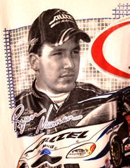 Vtg Rookie Ryan Newman T Shirt #12 Alltel 2002 Checkered Flag Sports Raybestos