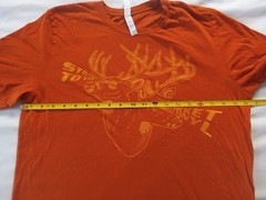 Straight To VHS / Pocket Vinyl Tour Shirt Collab Orange Adult SZ L -CT Punk Rock