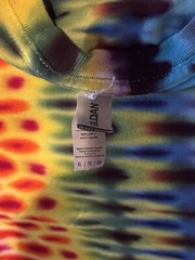Liquid Blue Shirt Mens XL Gorgeous Rainbow Color Stripe Tie Dye New From Sphere