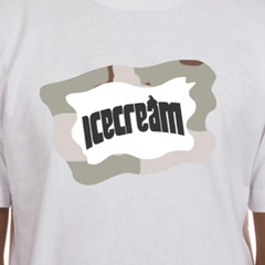 ICECREAM BBC Taupe SS Tee 461-2200 White 2026 Brand New Withtags