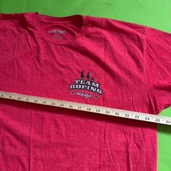 Wrangler Mens Team Roping Graphic T-Shirt XXL Red Heather Short Sleeve Western