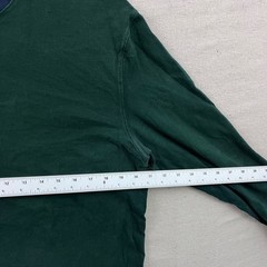 J.Crew Oarsman Re-Imagined Mens Medium Forest Green Contrast Long Sleeve T-Shirt