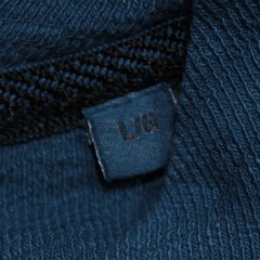 Borgo 28 NWT Long Sleeve Henley T-Shirt Size L in Storm Blue 100% Cotton