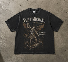 The Archangel Comfort Colors Shirt – St. Michael Catholic Quote Tee – Gildan Uni