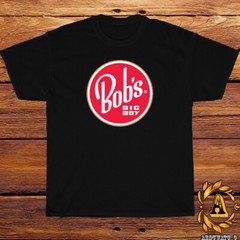 New Bob’s Big Boy Company Logo Black/Sport Grey/White/Navy/Red T-Shirt S-5XL