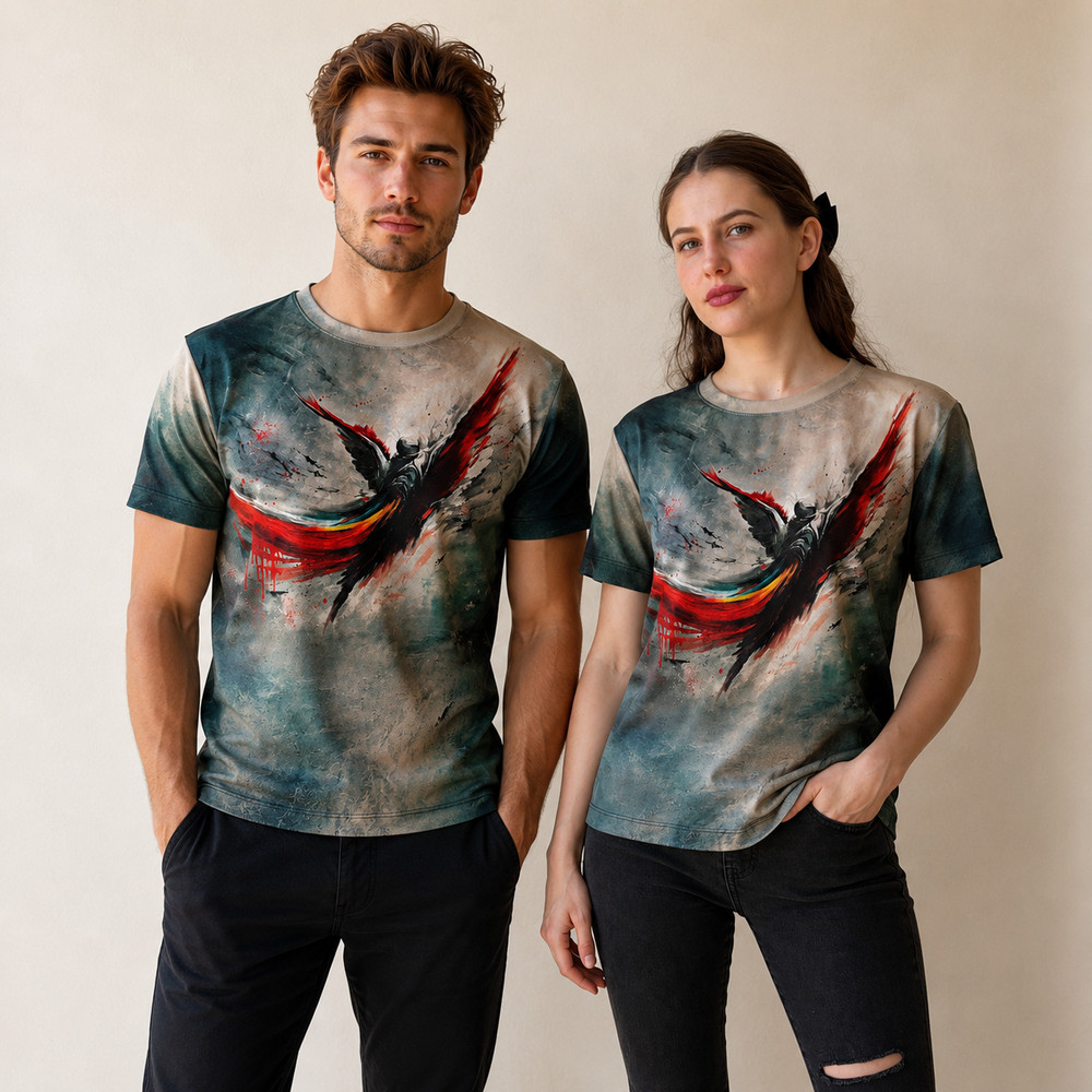 Warrior of Freedom Art T-Shirt by Natalia Savchenko Men’s Women’s Tee Ukraine