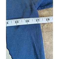 The Mountain Texas Map Graphic T-Shirt Blue Souvenir Cotton Mens Small S
