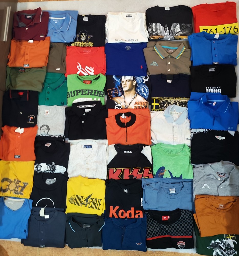 Lot 44x Men’s T-Shirts Bundle Size M Mixed Brands Vintage Polo Bulk wholesale