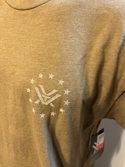 Vortex Men’s T-shirt Beige Medium Cotton Polyester – Athletic Fit – NWT