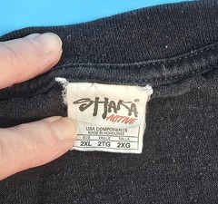 Vtg Y2K Shaka Active Men’s 2XL T-Shirt Black ‘Can’t Knock My Hustle’ Streetwear