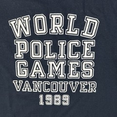 Vintage 1980s Police Dog T-Shirt World Police Games 1989 Vancouver Single Stitch