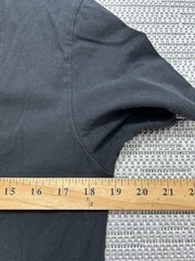 Lacoste Shirt Mens Medium Black Green Cotton Blend Pullover *