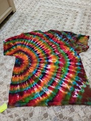 Hand Tie Dyed T Shirt Men’s Medium 100% Cotton Pre Washed ShortSleeve Gift #5