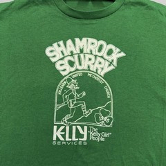 Vintage Sportswear Shirt Mens Large Green Shamrock Scurry Kelly Race 1985 80s