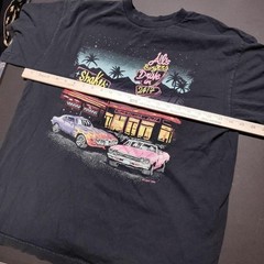 Vintage 1984 J. Galt Men’s Size XL Hot Rod Al’s Burgers LA Graphic T Shirt A274e