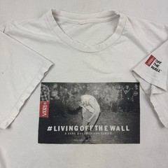 Y2K Vans #livingoffthewall Documentary T Shirt Adult Medium 2014 Thrashed Stains