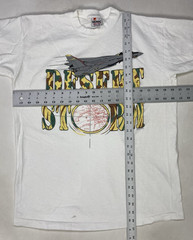 VINTAGE Desert Storm T-shirt Men Medium White USA 90s Single Stitch