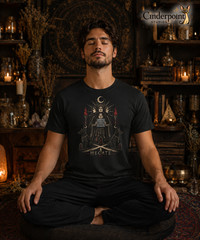 Hecate Triple Goddess T Shirt Dark Fantasy Gothic Pagan Black Witchy Tee XS-5XL
