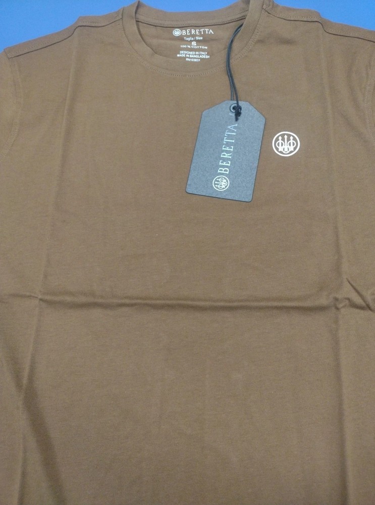 Official Licensed Beretta Tabacoo Brown Circle T Shirt Gun Pistol UK M / US S