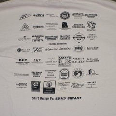 Vintage Kris A Kross Beaverton OR T-Shirt Large White 01- 27-2001 8K Run 3K Walk
