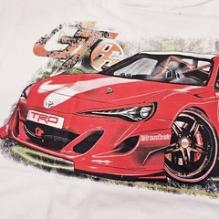 JDM BRZ FRS GR86 T-shirt WHITE XL Subaru Toyota TEE TRD Scion FR-S Imported