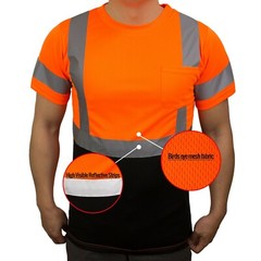 Hi Vis T Shirt Class 3 Work Safety Short Sleeve High Visibility -BFS8511/12