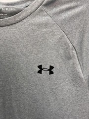 Under Armour Tech 2.0 Men’s Grey w/ Black Short Sleeve Shirt Loose Fit Sz Small