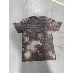 Y2K Affliction Mens Angel Graphic TShirt Lrg Black Distressed MMA All Over Print