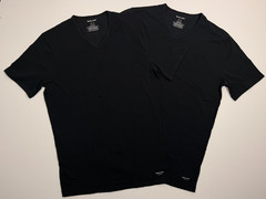 Tommy John Stretch Cotton Stay-Tucked V-Neck Undershirt Size XL – 2 Shirts