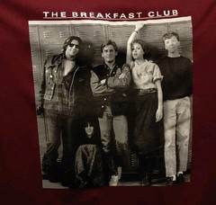 The Breakfast Club Men’s Graphic T-Shirt M Burgandy Red Brat Pack 80’s