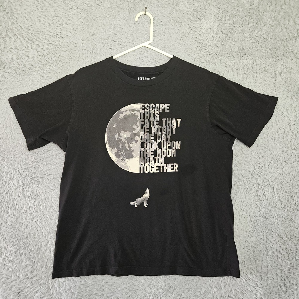 UT UNIQLO Final Fantasy XVI T Shirt XL Escape This Fate 2 Sided Graphic *Stain