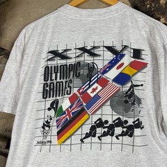 Vintage 1996 Games Of The XXVI Olympiad Atlanta World Wide Tour T Shirt Large