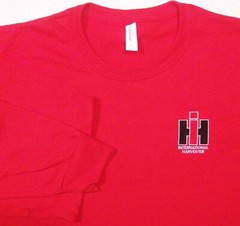 IH International Harvester Embroidered Mens Long Sleeve T-shirt (4 colors)
