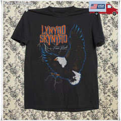 Lynyrd Skynyrd Free Bird Eagle, Unisex Black T-shirt, Size S-5XL
