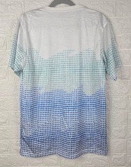 Pink Dolphin Mens T Shirt M White Blue Graphic Mesh Streetwear Dolphin Print
