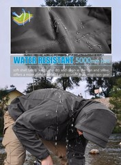 ReFire Gear Men’s Tactical Softshell Fleece Hooded Outdoor Jacket