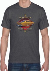 Adult DryBlend® T-Shirt – (SLEDS FOREVER – GOLD LOW RIDER HOT ROD)