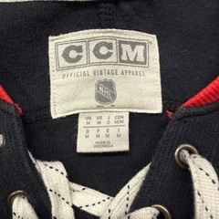 Vinatge CCM NHL Chicago Blackhawks Hockey Lace Up Long Sleeve Shirt Men’s M Y2K