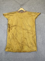 Vintage Factory Artwear Beaded Aztec Native American Totem Shirt Size Large