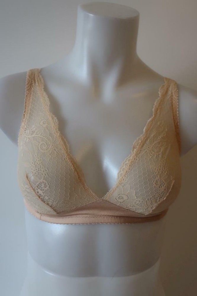 Womens Cosabella Nude Wireless Lace Adjustable Bra S *