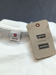 Levi’s oasis Union Jack Logo Band Shirt Mens XL White