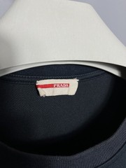 Prada mens t-shirt polyester navy 2010 pocket Sz S